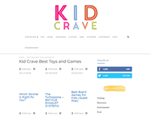 Tablet Screenshot of kidcrave.com